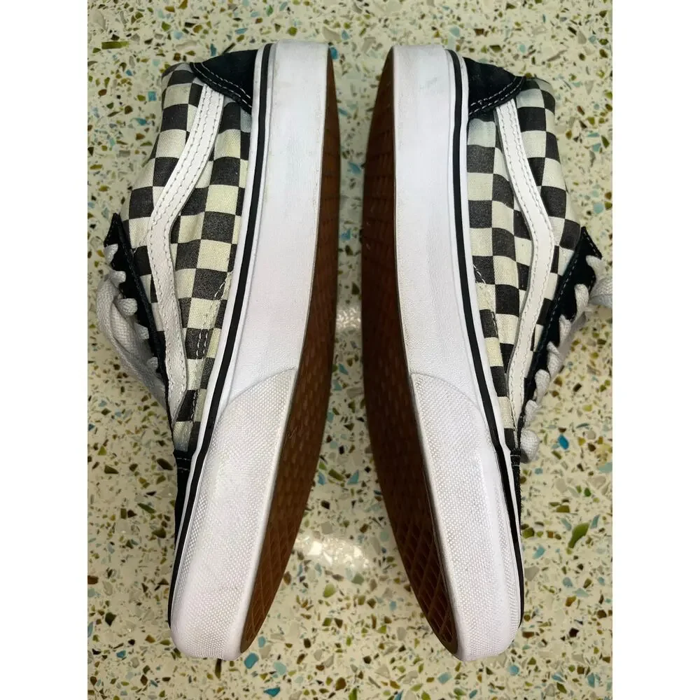 Vans Old Skool Checkerboard Low Top Skate Sneakers Unisex Mens 6 Womens 7.5
